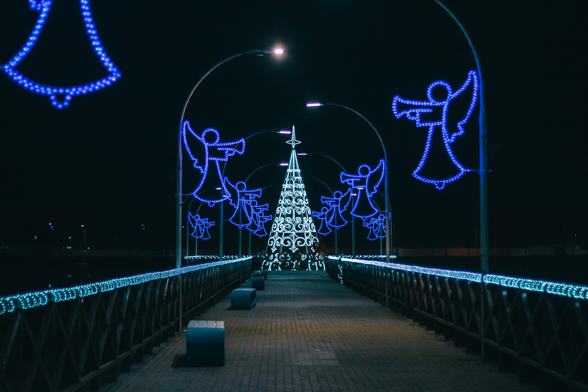 Iluminação urbana realizada pela Prourbi